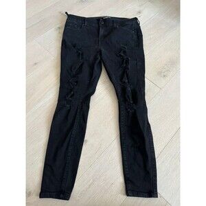 Torrid Jeans 14R Bombshell Skinny Premium Stretch High Rise Distressed